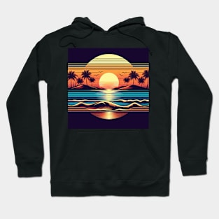 Sunset and Waves Hoodie